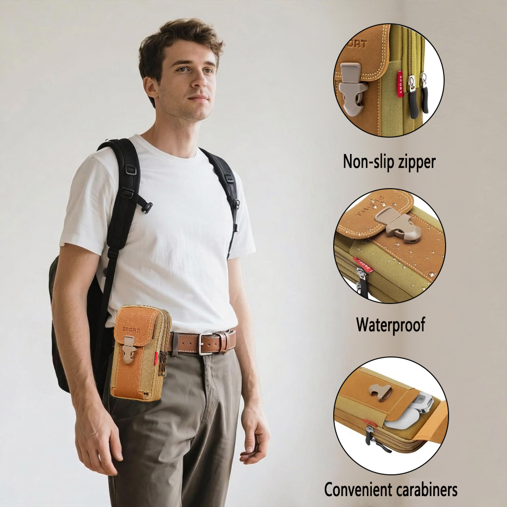 Edc Everyday Carry Gear - TRALOW Multi Pocket EDC Waist Bag