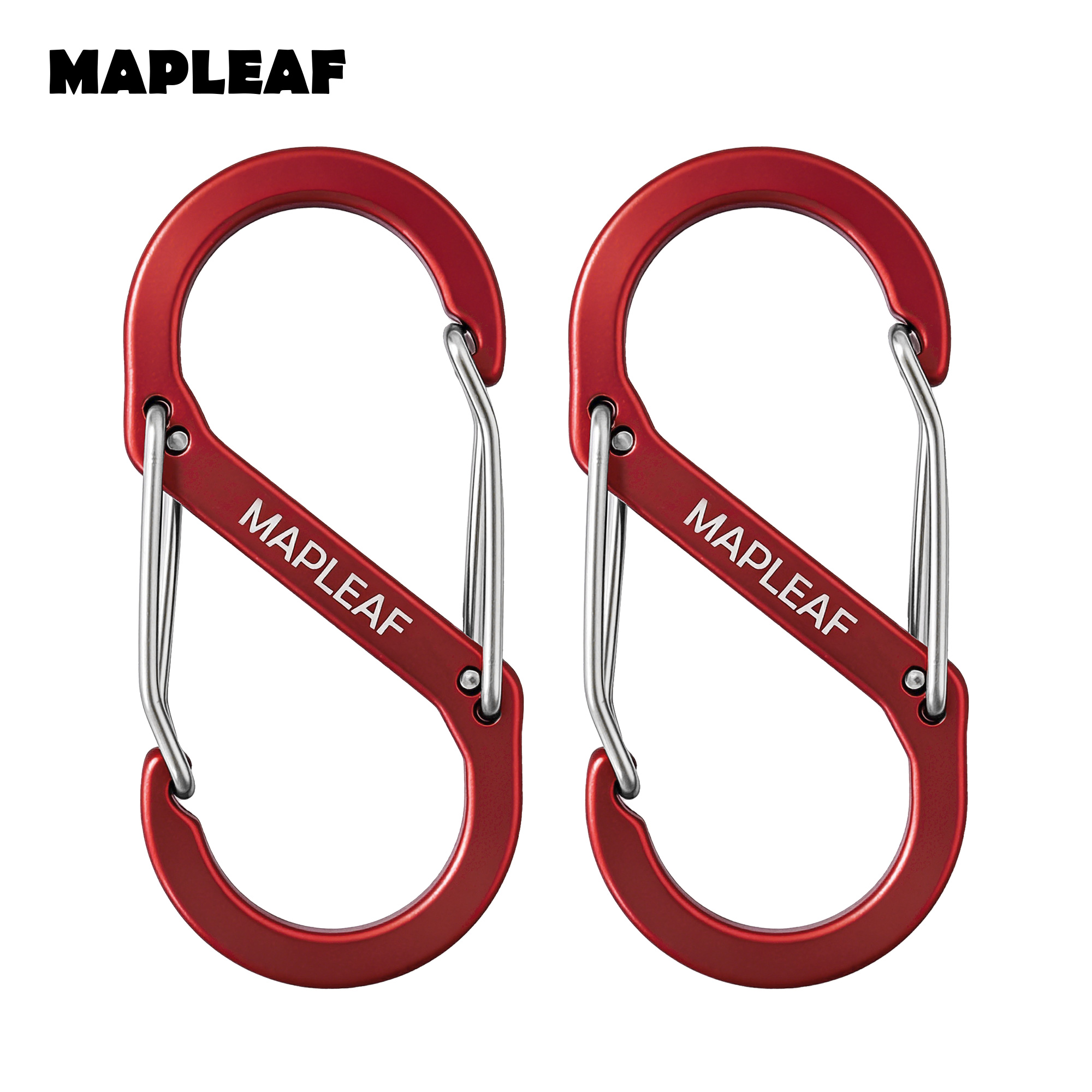 Edc Carry Kit - MAPLEAF Double Gate Carabiner S-Biner 8.8g