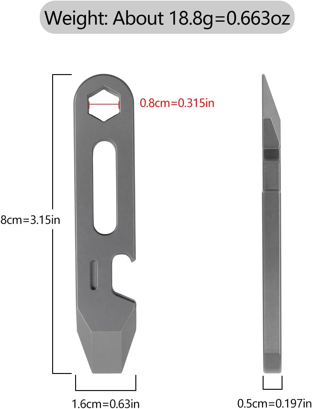 4-in-1 Titanium EDC Pry Bar Mu - مراجعة Titanium Pry Bar وسعره