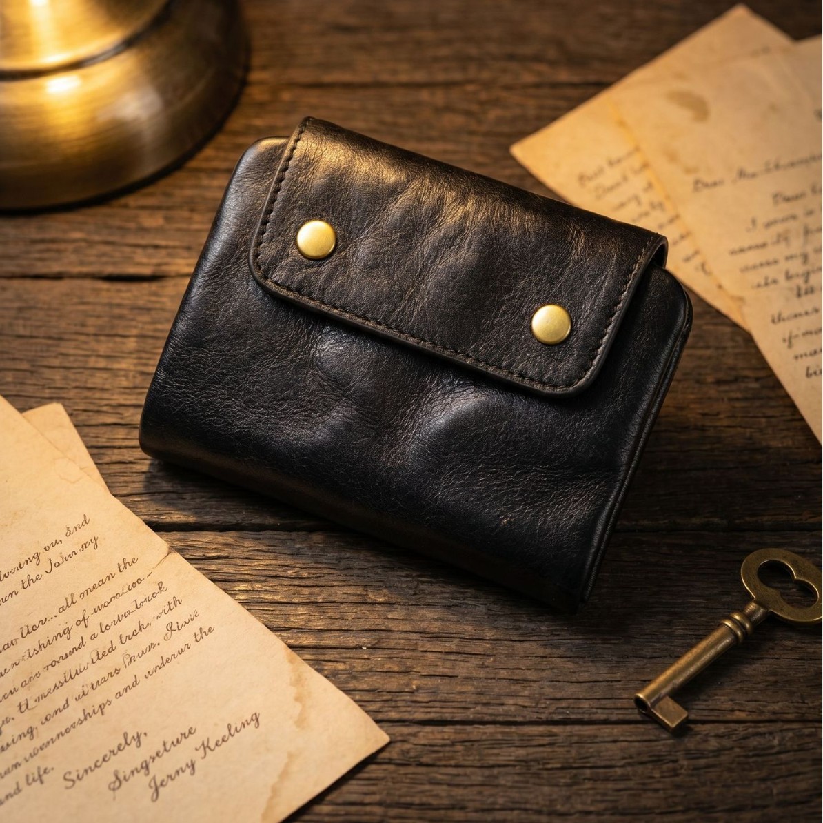 Vintage Full-Grain Leather Sna - مراجعة Edc Carry Card وسعره