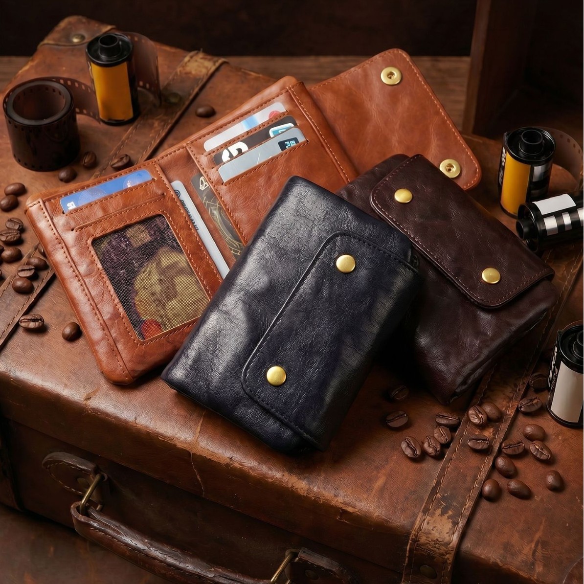 Vintage Full-Grain Leather Sna - مراجعة Edc Carry Card وسعره