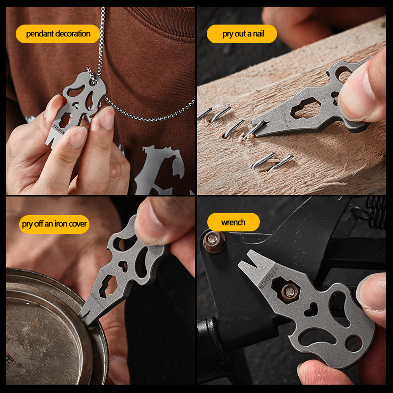Multifunctional Hex Key Wrench - مراجعة Titanium Pry Bar وسعره