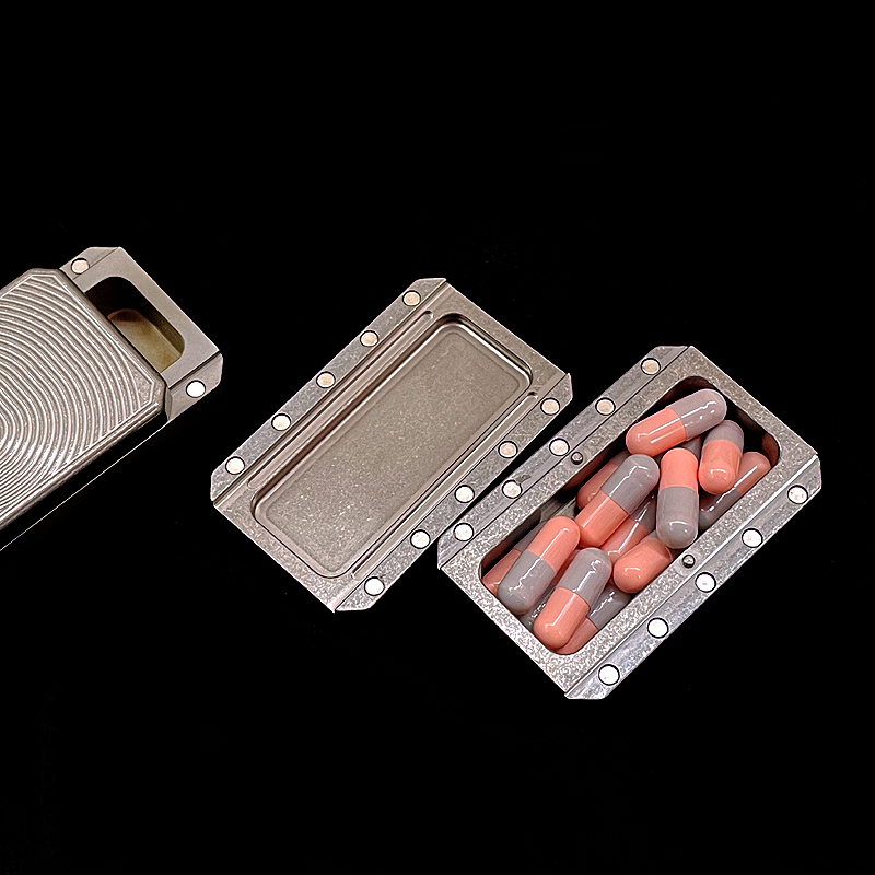 New TC4 Titanium Medicine Pill - مراجعة Edc Pill Carry وسعره