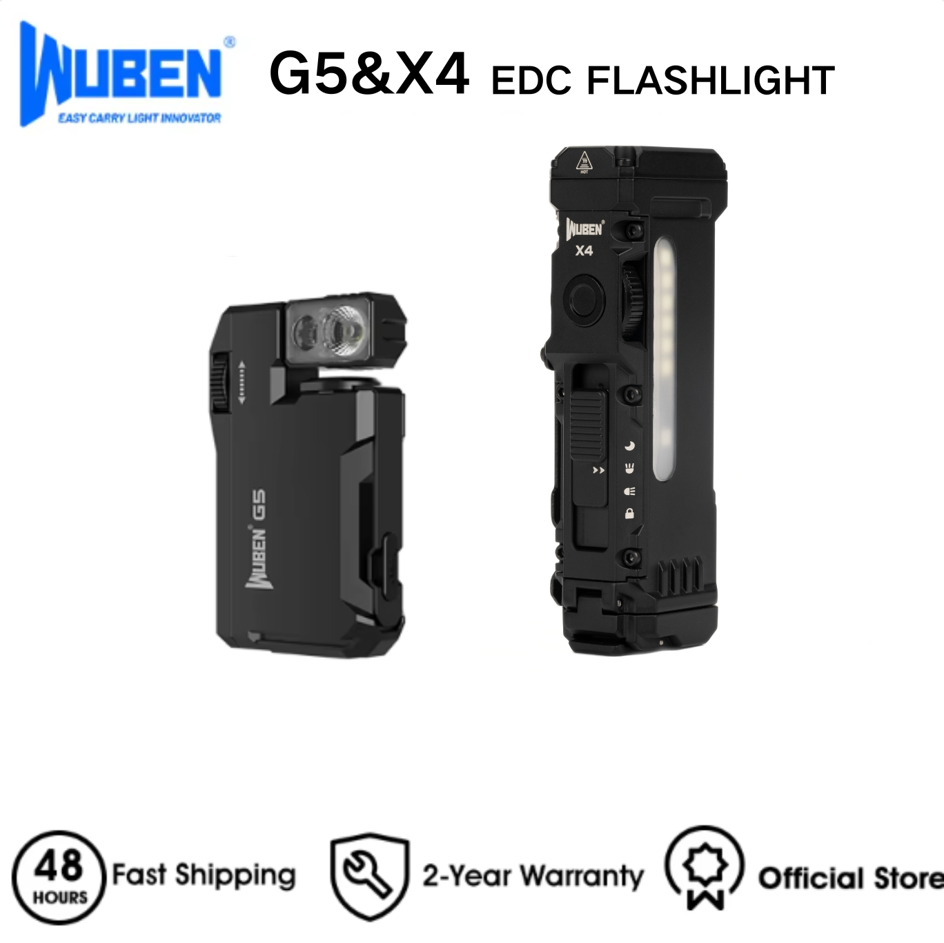 WUBEN X4 & G5 EDC Flashlight B - مراجعة Edc Every Day Carry おもちゃ وسعره