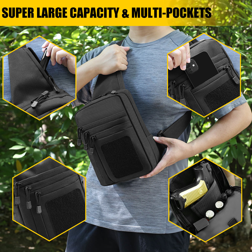 Tactical Pistol Gun Bag Concea - مراجعة Edc Carry Handgun وسعره