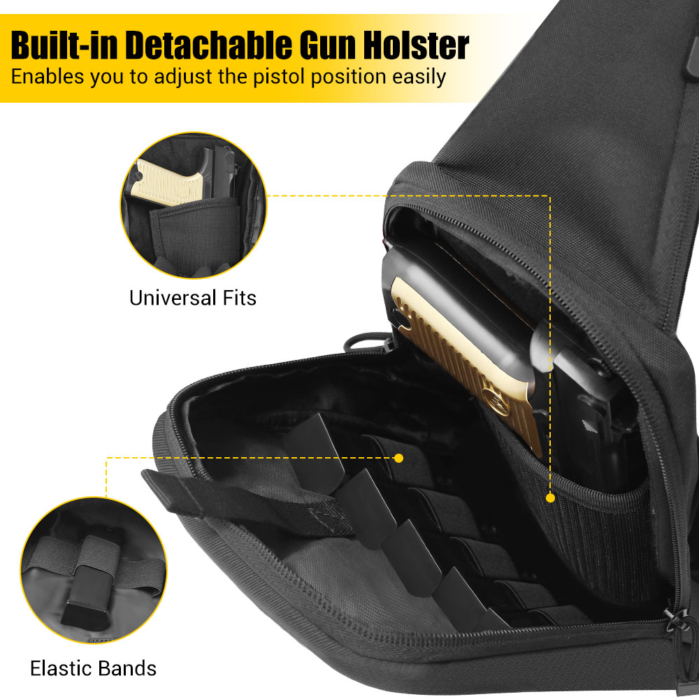 Tactical Pistol Gun Bag Concea - مراجعة Edc Carry Handgun وسعره