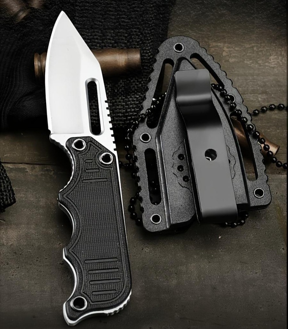 Portable Neck Knife with Kydex - مراجعة Edc Every Day Carry おもちゃ وسعره