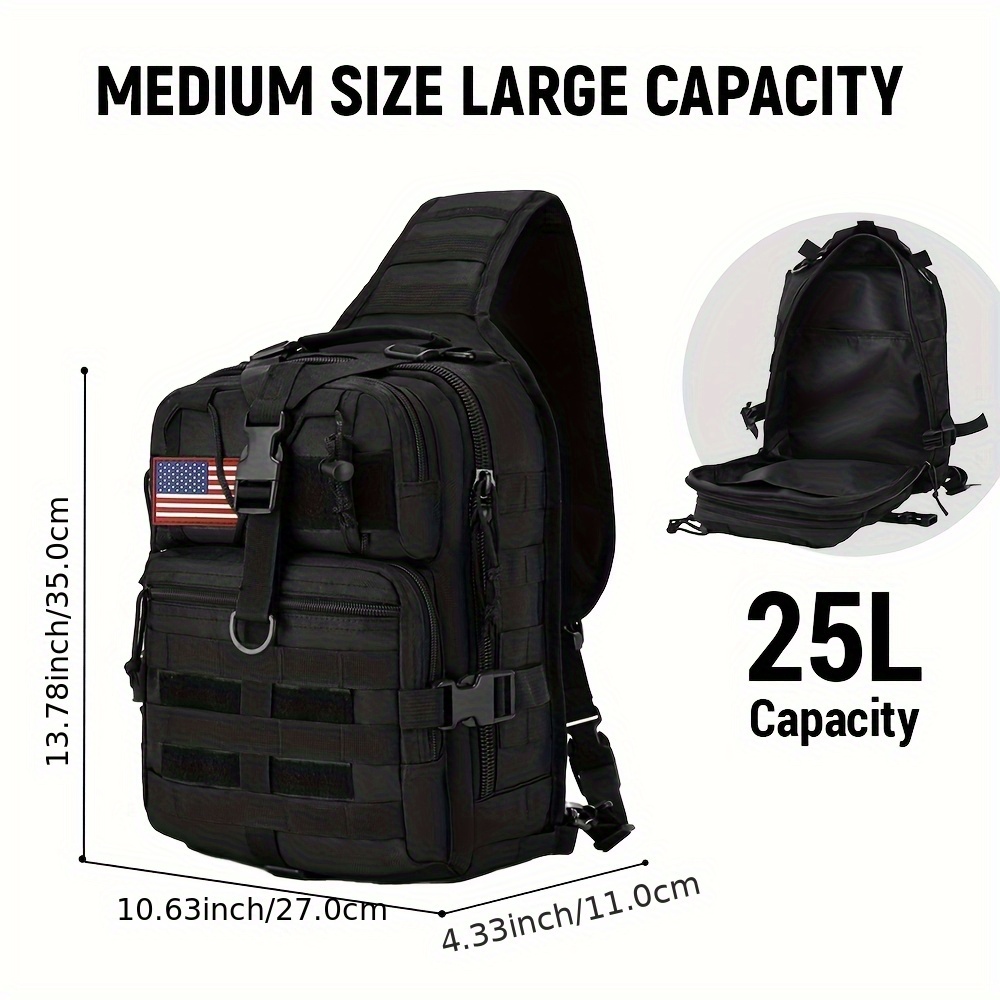 1pc 6.6gal Tactical Sling Back - مراجعة Edc Everyday Carry Gear وسعره