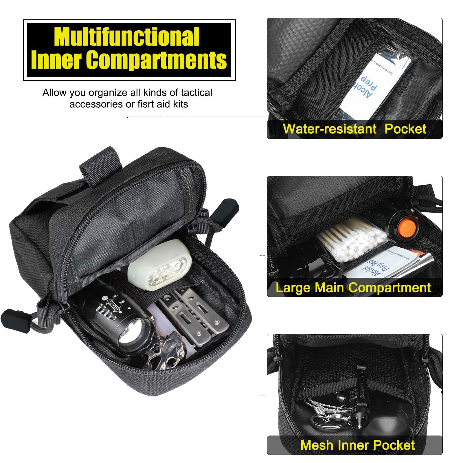 Tactical Molle Pouch Waist Bag - مراجعة Edc Carry Pack وسعره