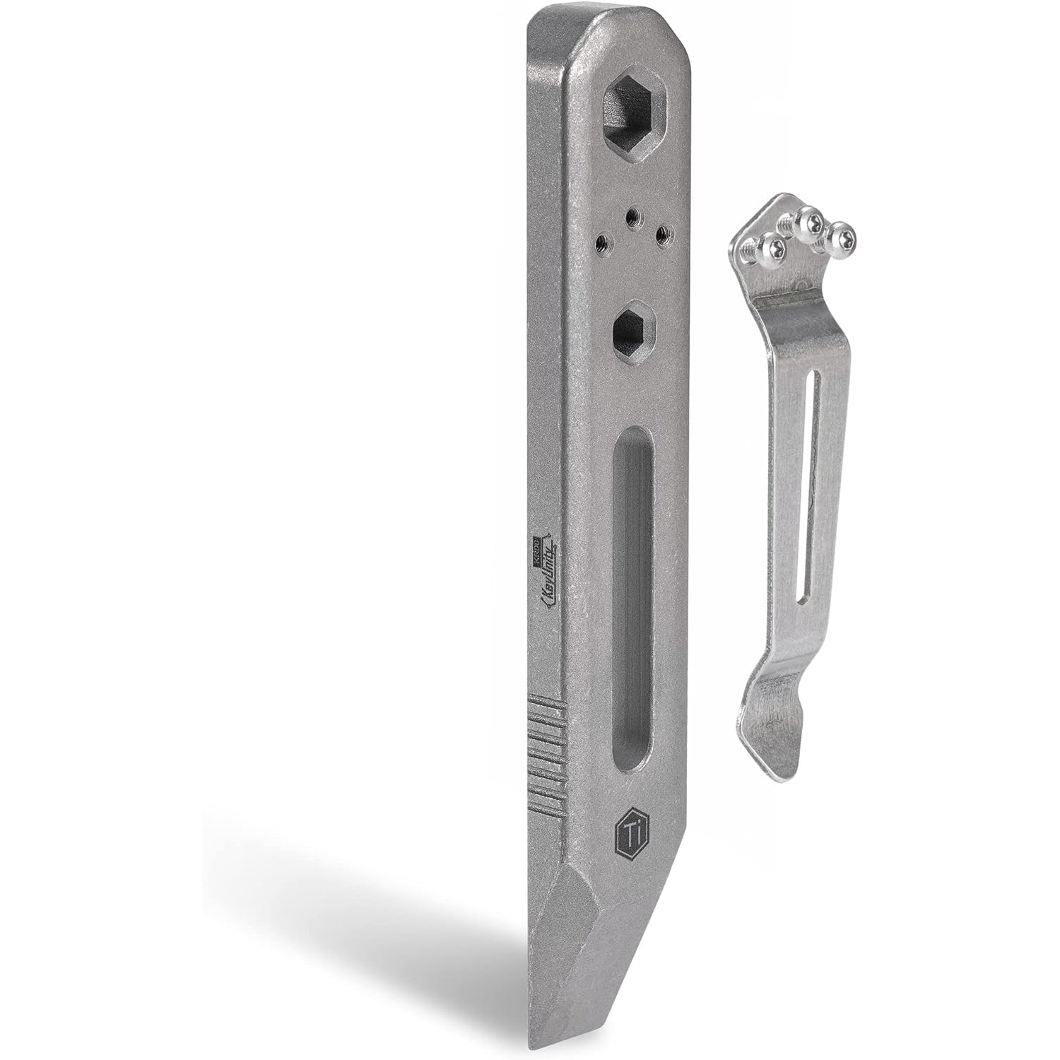 KeyUnity KR00 EDC Pocket Pry B - مراجعة Titanium Pry Bar وسعره