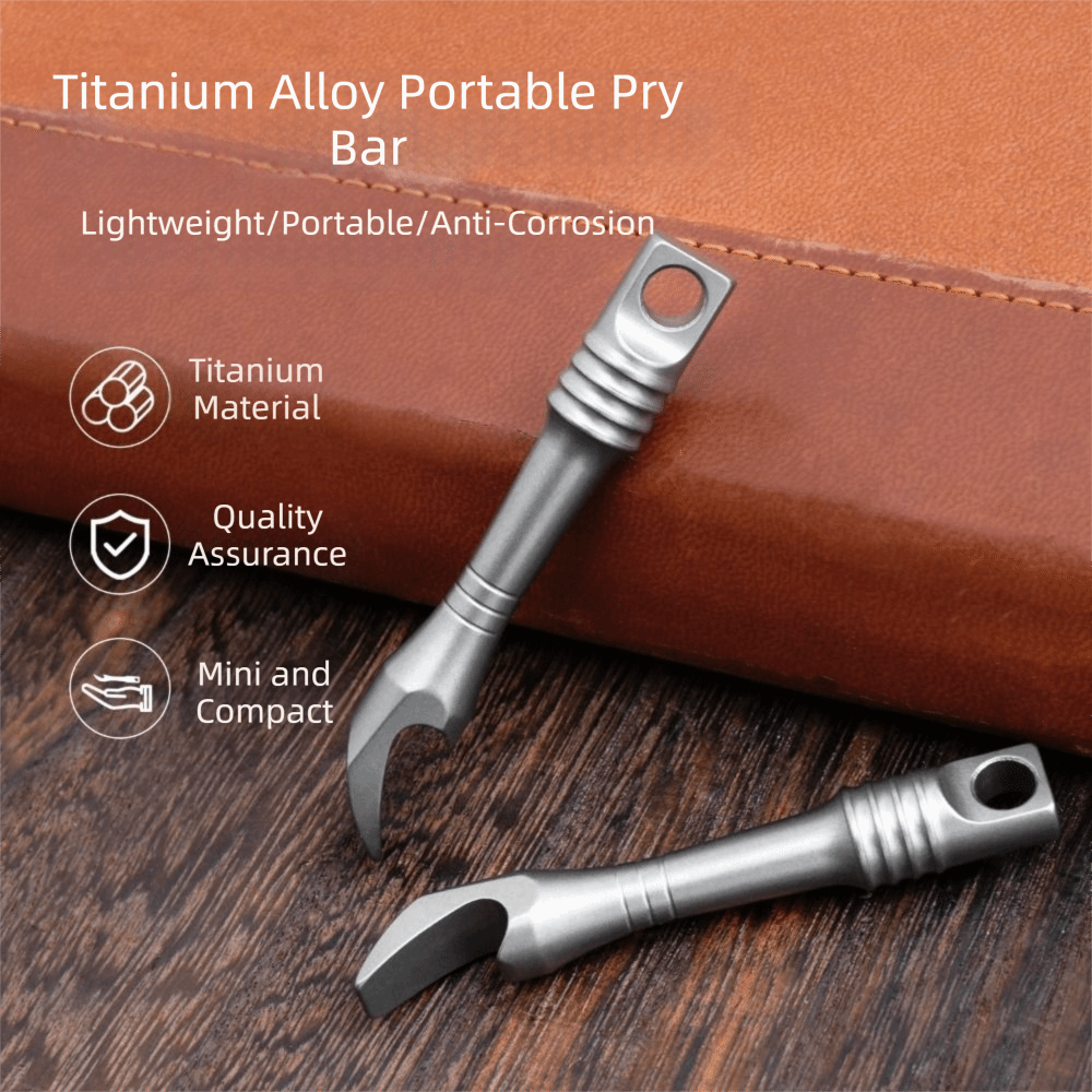 Titanium Alloy Mini Keychain M - مراجعة Titanium Pry Bar وسعره