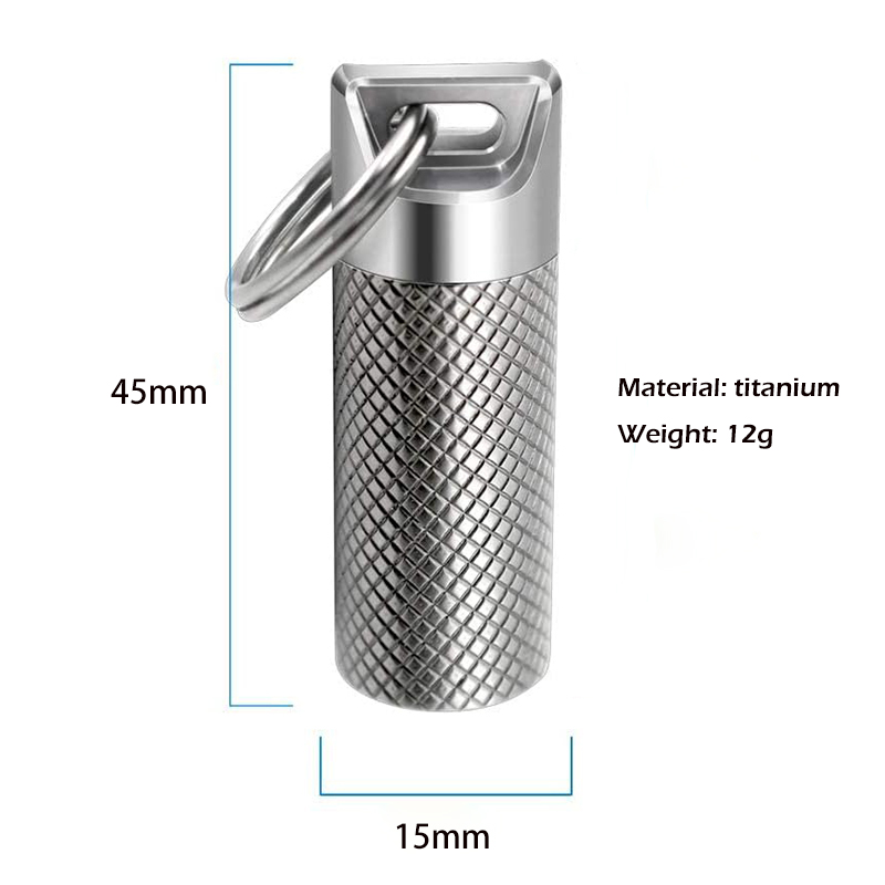 Titanium Alloy Mini Waterproof - مراجعة Edc Pill Carry وسعره