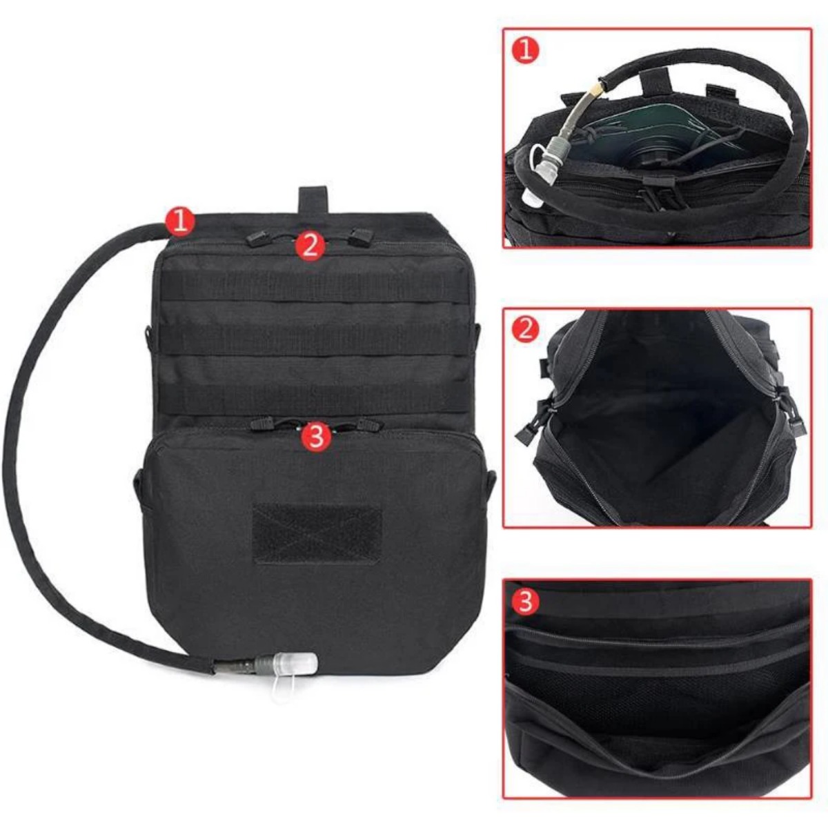 Outdoor Molle Bag Camping Hydr - مراجعة Edc Carry Pack وسعره