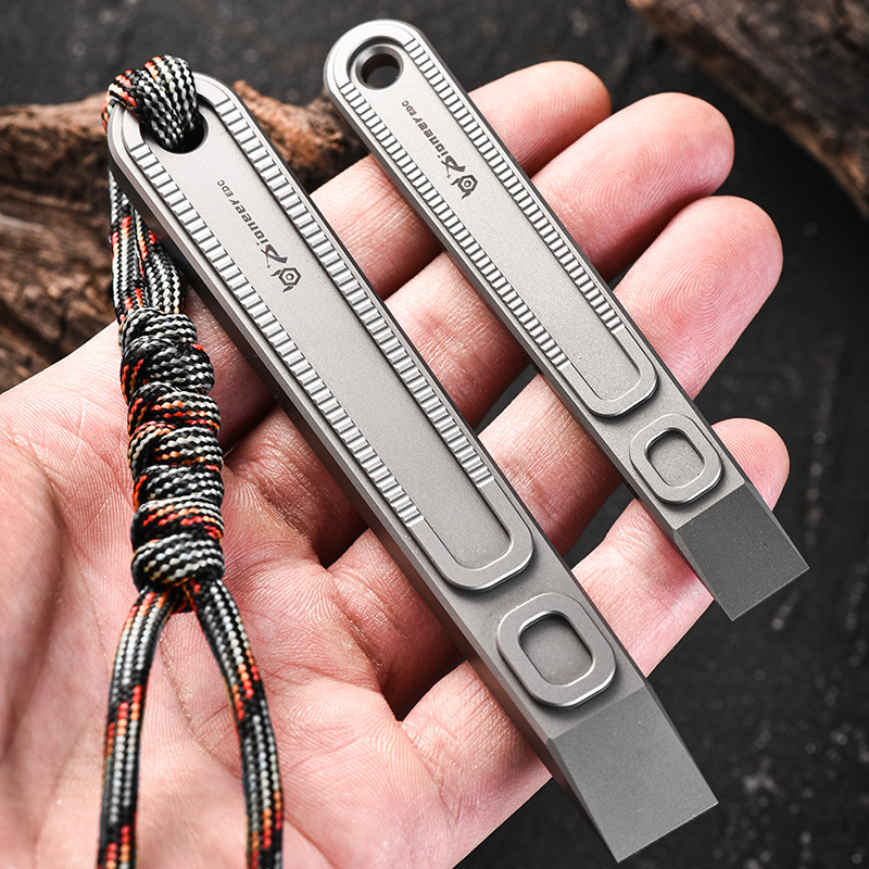 EDC Tool TC4 Titanium Alloy Sm - مراجعة Titanium Pry Bar وسعره