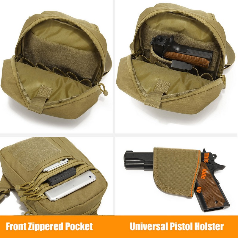 EDC 1000D Tactical Chest Bag P - مراجعة Edc Concealed Carry Backpack وسعره