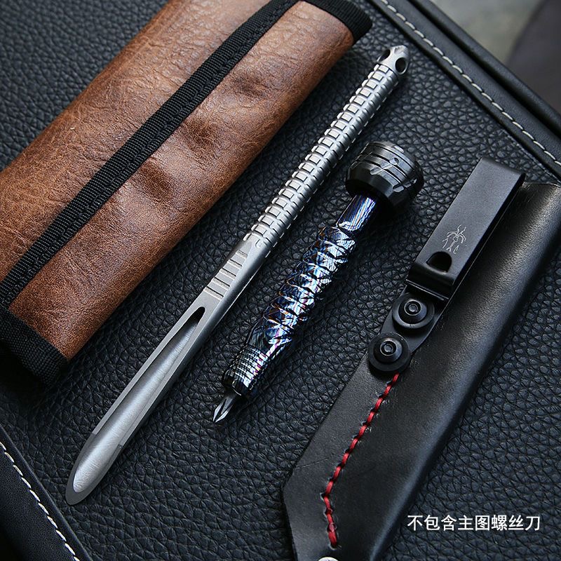 197mm Large Straw TC4 Titanium - مراجعة Titanium Pry Bar وسعره