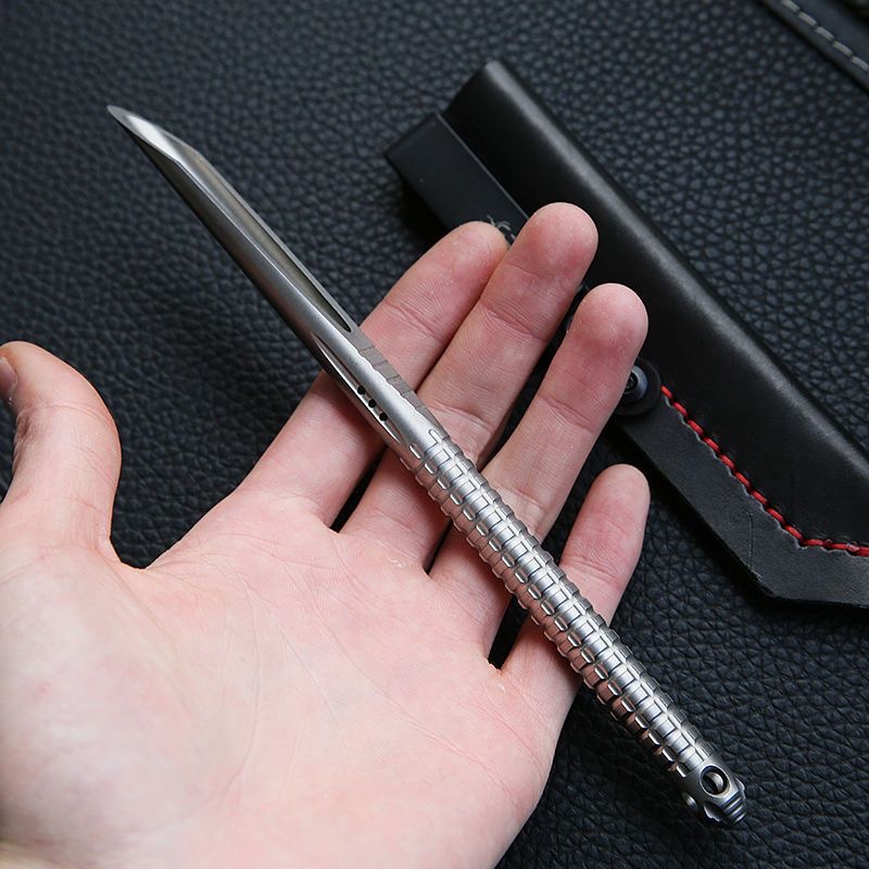 197mm Large Straw TC4 Titanium - مراجعة Titanium Pry Bar وسعره