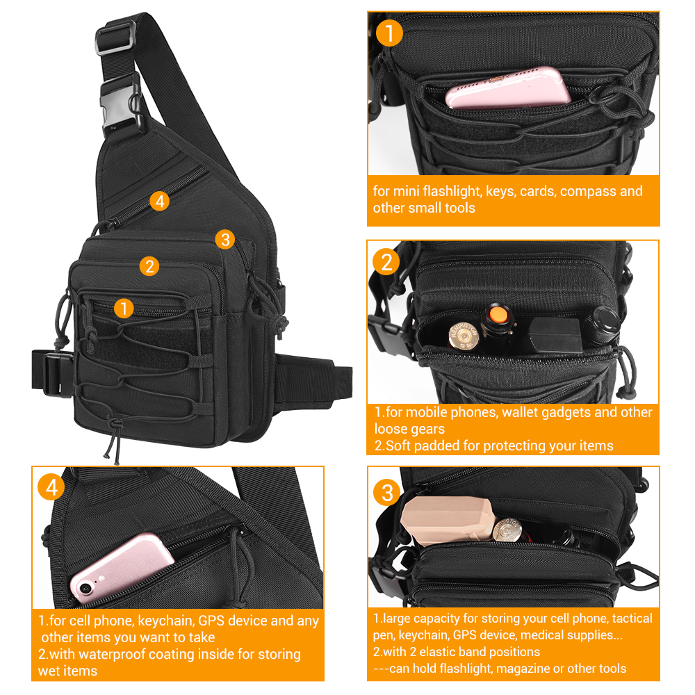 Tactical Gun Bag EDC Shoulder  - مراجعة Edc Carry Handgun وسعره