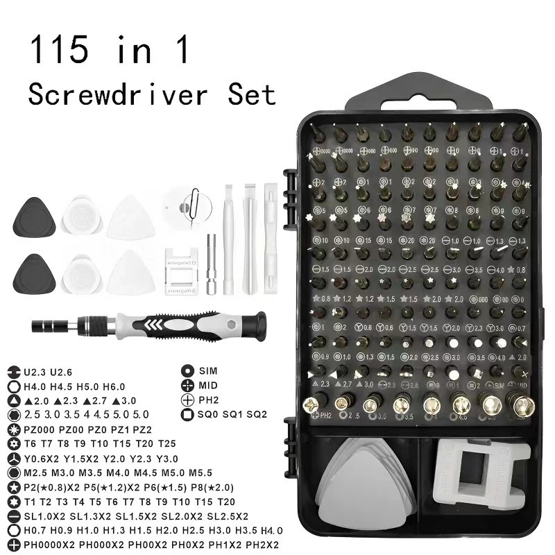 115-in-1 Screwdriver Set, Mult - مراجعة Micro Screwdriver Kit وسعره