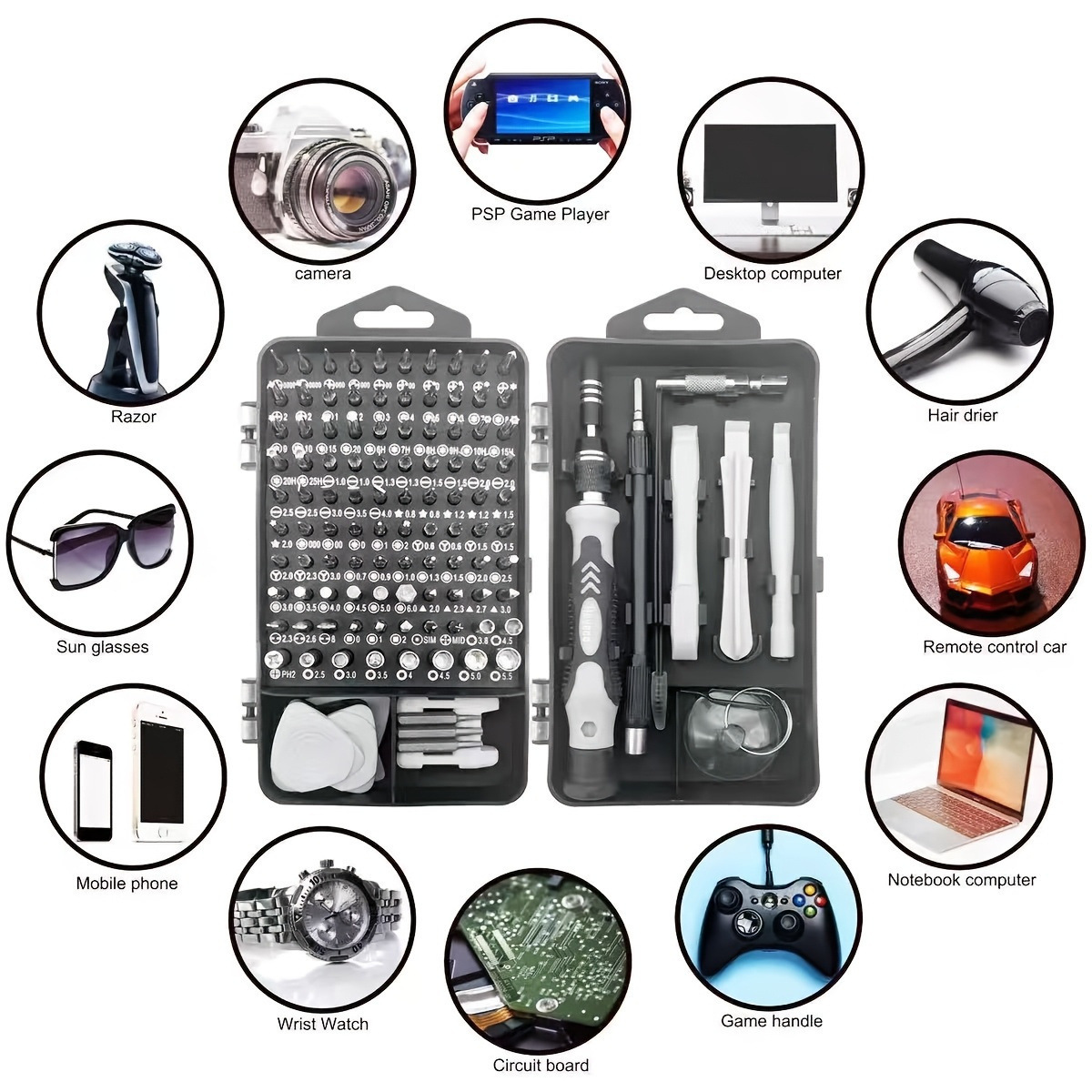 115-in-1 Screwdriver Set, Mult - مراجعة Micro Screwdriver Kit وسعره