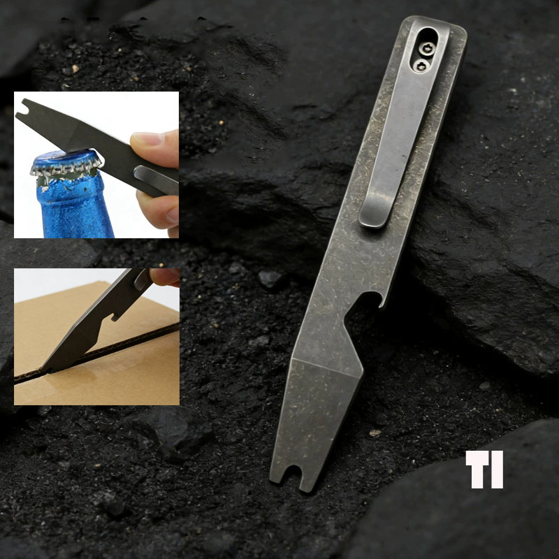 10.5CM TC4 Titanium Alloy Pry  - مراجعة Titanium Pry Bar وسعره