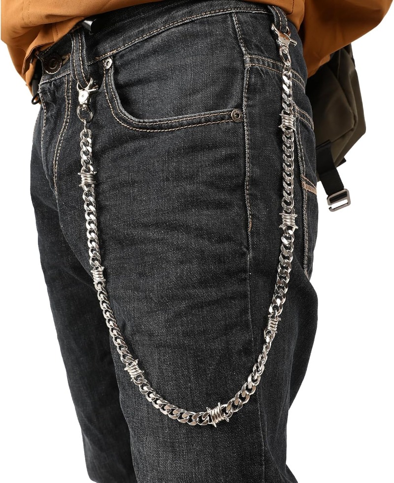 Biker Wallet Chain for Men Boy - مراجعة Wallet Slim Titanium وسعره
