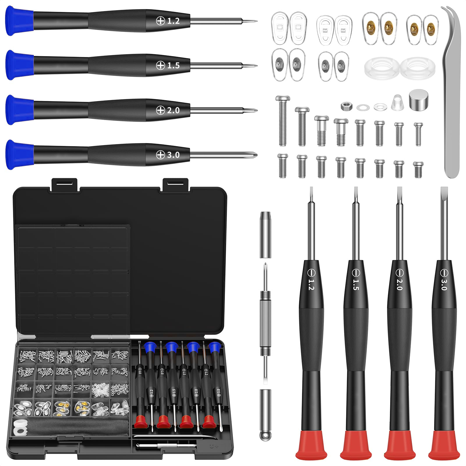 Eyeglass Repair Tool Kit with  - مراجعة Micro Screwdriver Kit وسعره