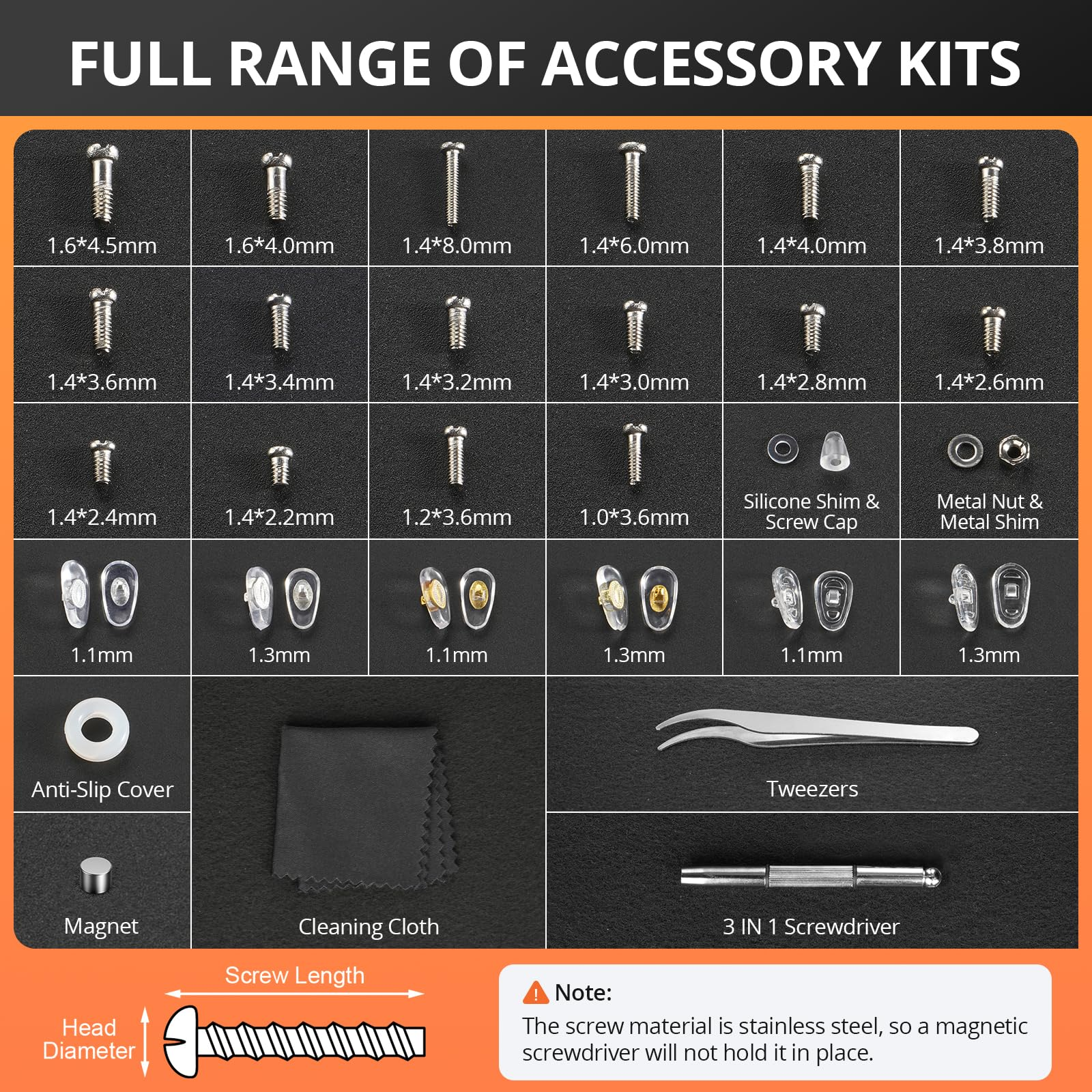 Eyeglass Repair Tool Kit with  - مراجعة Micro Screwdriver Kit وسعره