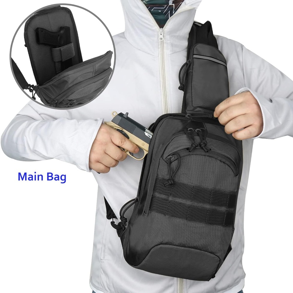 Tactical Sling Chest Bag EDC S - مراجعة Edc Concealed Carry Backpack وسعره